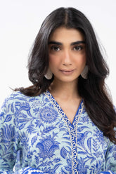 Winter Collection '24 | FW 55-24-Blue | 2PC Printed Khaddar Suit